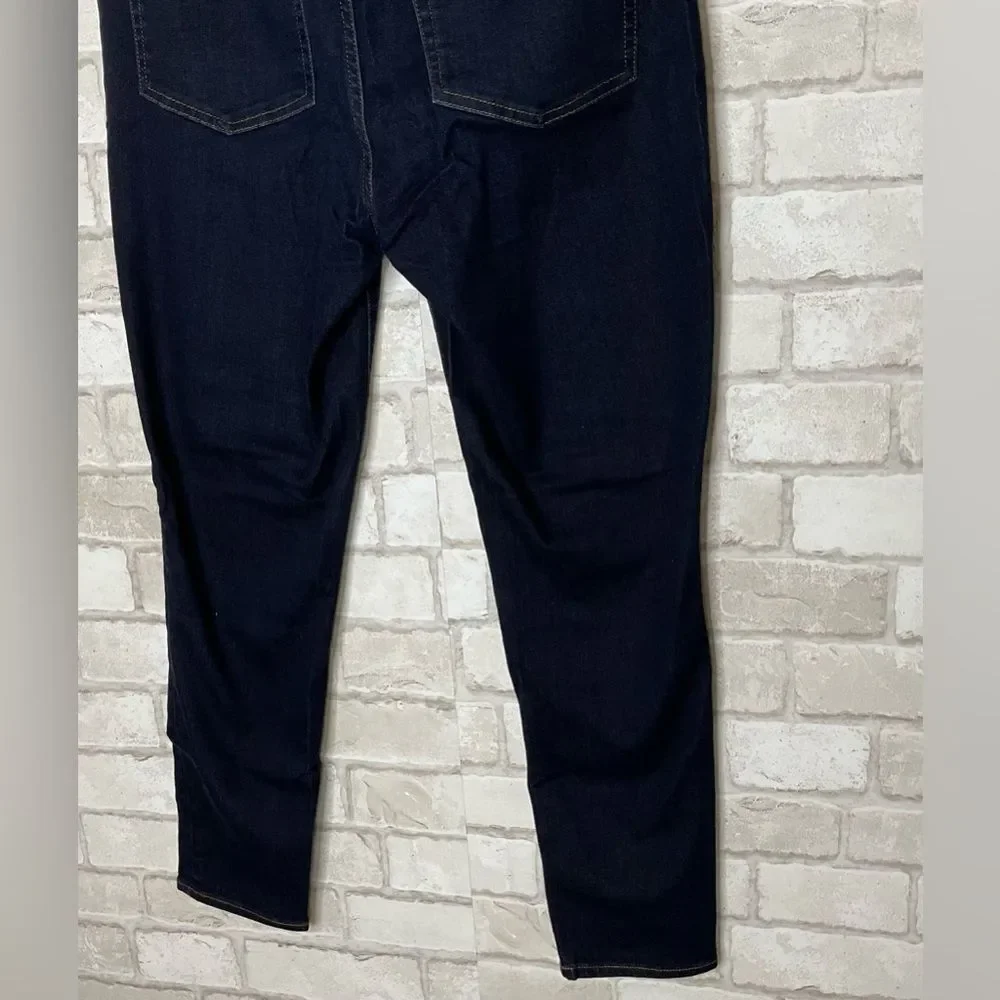 J. Crew 10” High Rise Toothpick Skinny Jeans Dark Ink Wash Size 31